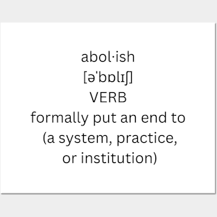 abolish definition Posters and Art